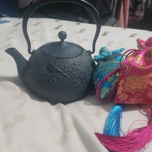 Cast iron Tea Pot with tea